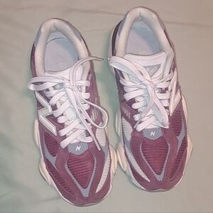 New Balance 9060 Women's Burgundy Washed Sneakers